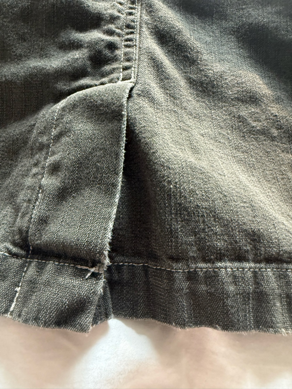 J. Jill Womens Cotton Army Green Military Utility Denim Jacket Size XL - Picture 8 of 13